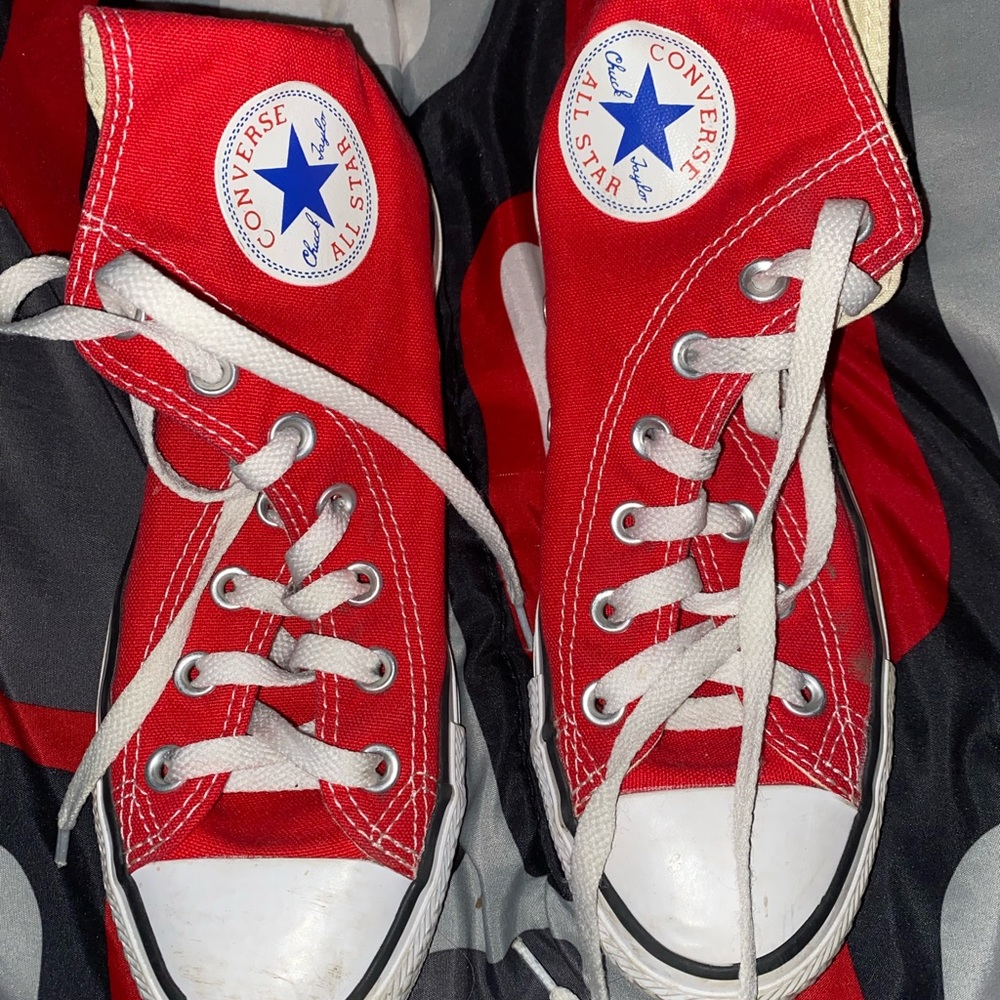Red High Top Converse